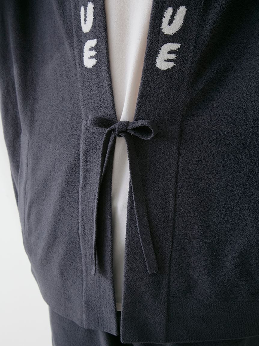 Mens Airy Moco Shaved Ice Jacquard Cardigan