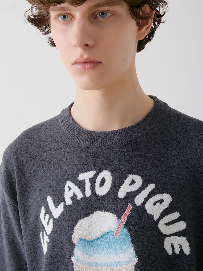 Men's Airy Moco Shaved Ice Jacquard Pullover