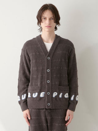 [HALLOWEEN] MENS Baby Moco Pique Logo Jacquard Cardigan