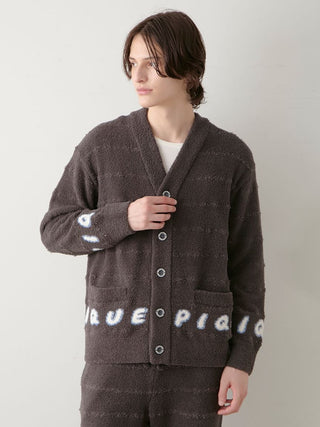 [HALLOWEEN] MENS Baby Moco Pique Logo Jacquard Cardigan