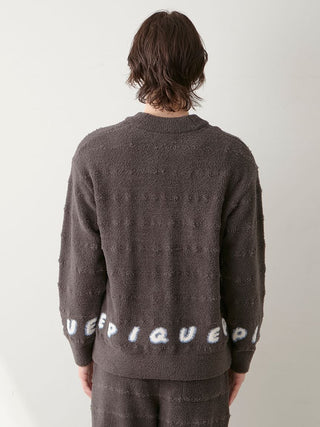 [HALLOWEEN] MENS Baby Moco Pique Logo Jacquard Cardigan