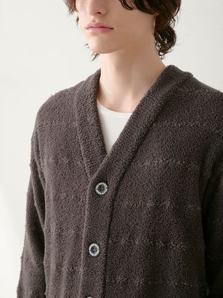 [HALLOWEEN] MENS Baby Moco Pique Logo Jacquard Cardigan