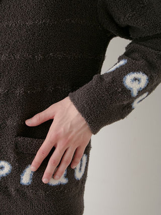[HALLOWEEN] MENS Baby Moco Pique Logo Jacquard Cardigan