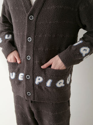 [HALLOWEEN] MENS Baby Moco Pique Logo Jacquard Cardigan