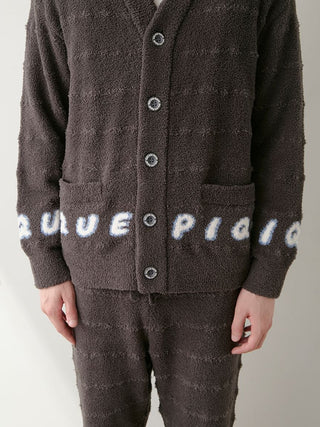 [HALLOWEEN] MENS Baby Moco Pique Logo Jacquard Cardigan