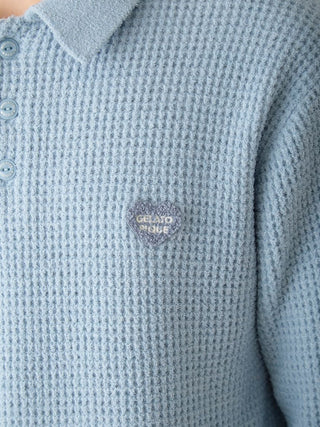 Men's Waffle Heart Sagara Knit Shirt