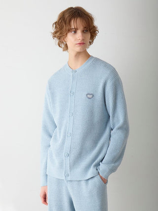 Men's Waffle Heart Sagara Knit Cardigan