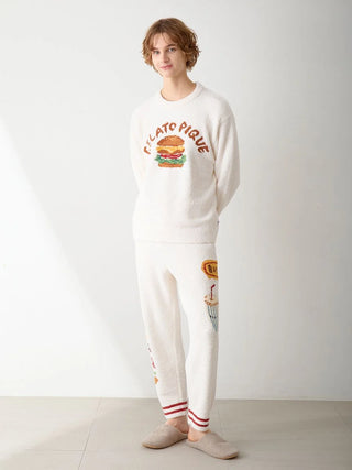 [Hirano Toshiyuki] Men's Powder Hamburger Jacquard Pullover