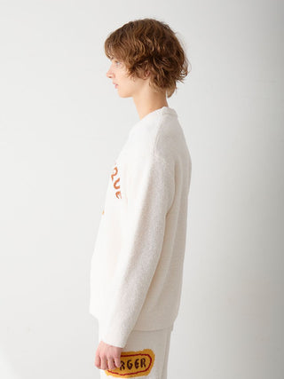 [Hirano Toshiyuki] Men's Powder Hamburger Jacquard Pullover