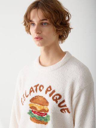 [Hirano Toshiyuki] Men's Powder Hamburger Jacquard Pullover