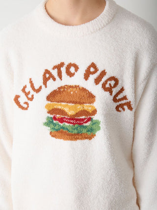 [Hirano Toshiyuki] Men's Powder Hamburger Jacquard Pullover