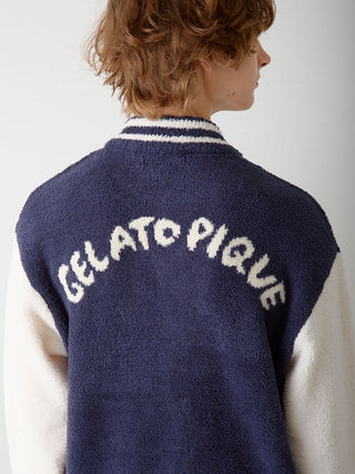 [Hirano Toshiyuki] Men's Powder Hamburger Jacquard Blouson