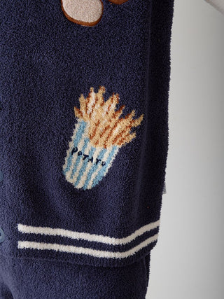 [Hirano Toshiyuki] Men's Powder Hamburger Jacquard Blouson