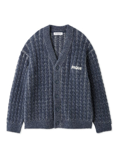 Men's Melange Cardigan gelato pique