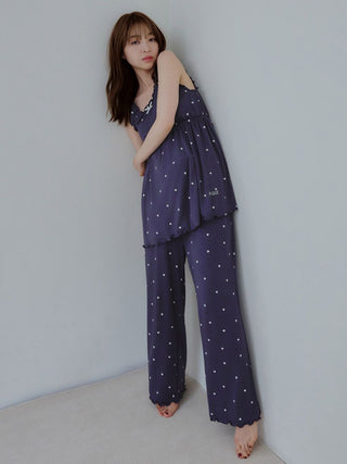 Cool-touch Heart Frilled Pants