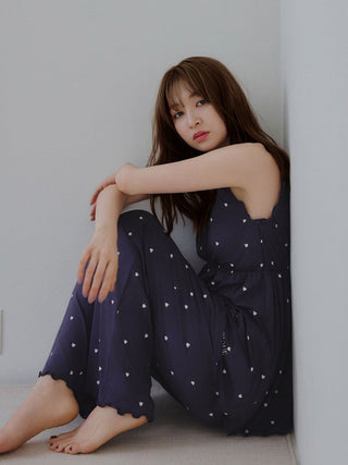 Cool-touch Heart Frilled Pants