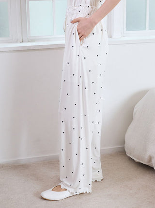 Cool-touch Heart Frilled Pants