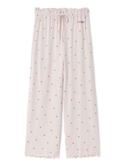 Cool-touch Heart Frilled Pants gelato pique