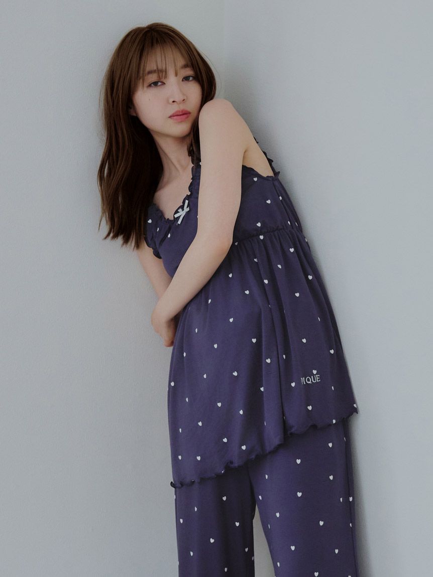 Cool-touch Heart Tank-top With Built-in Bra