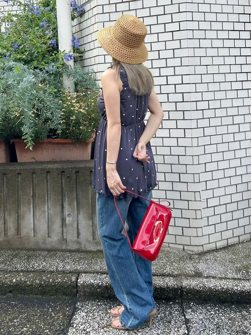 Cool-touch Heart Tank-top With Built-in Bra