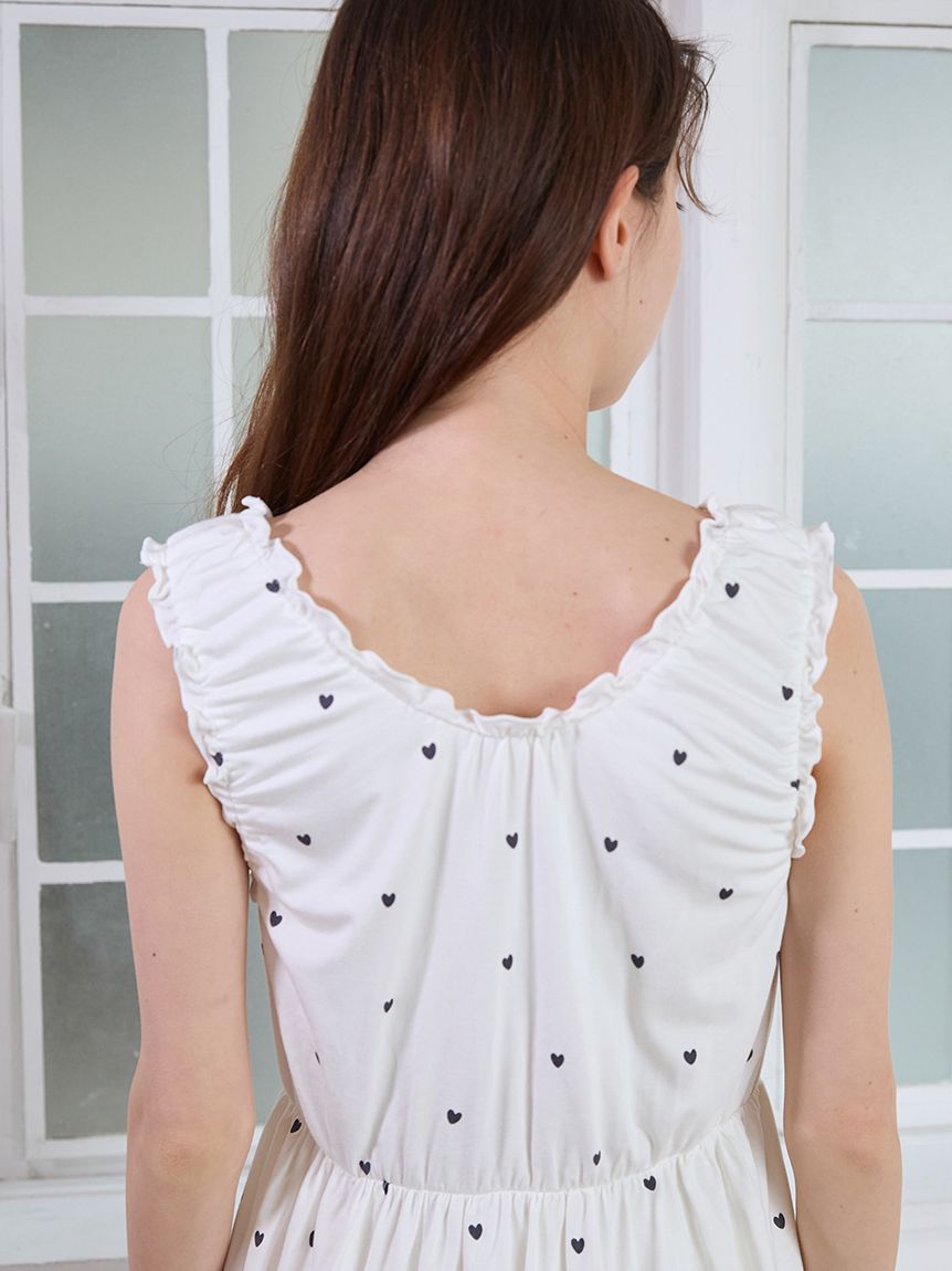 Cool-touch Heart Tank-top With Built-in Bra