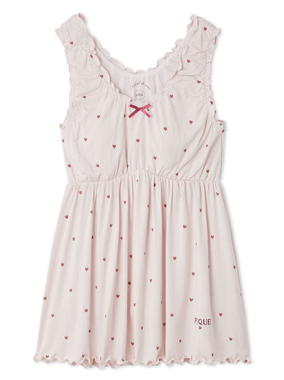 Cool-touch Heart Tank-top With Built-in Bra gelato pique