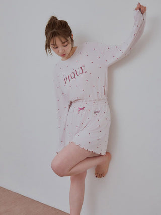 Cool-touch Heart Logo T-Shirt & Shorts Set