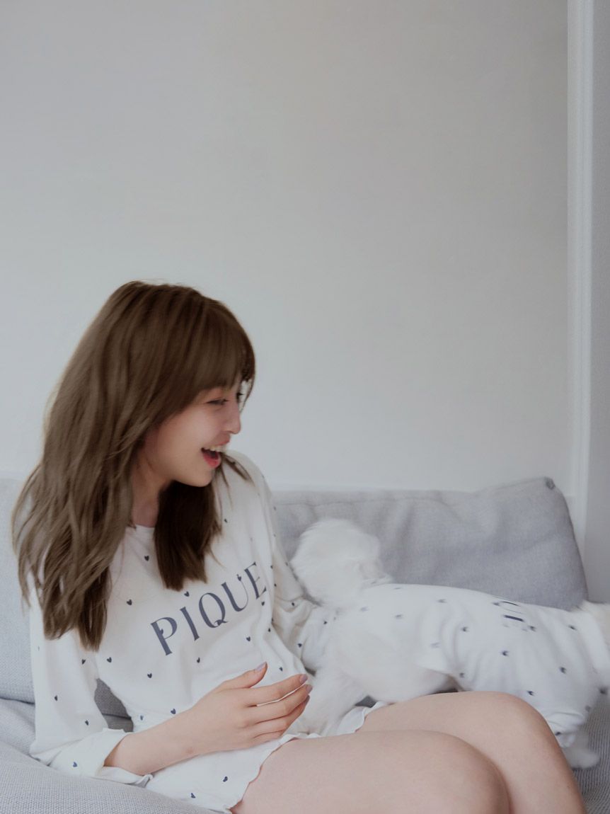 Cool-touch Heart Logo T-Shirt & Shorts Set