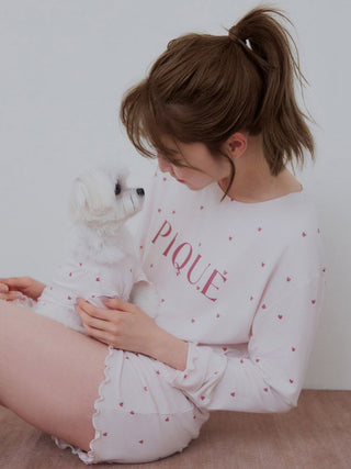 Cool-touch Heart Logo T-Shirt & Shorts Set