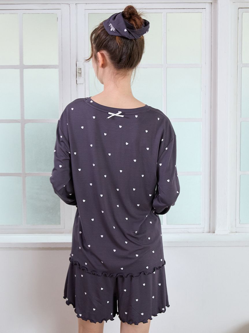 Cool-touch Heart Logo T-Shirt & Shorts Set