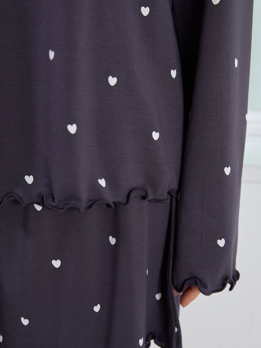 Cool-touch Heart Logo T-Shirt & Shorts Set