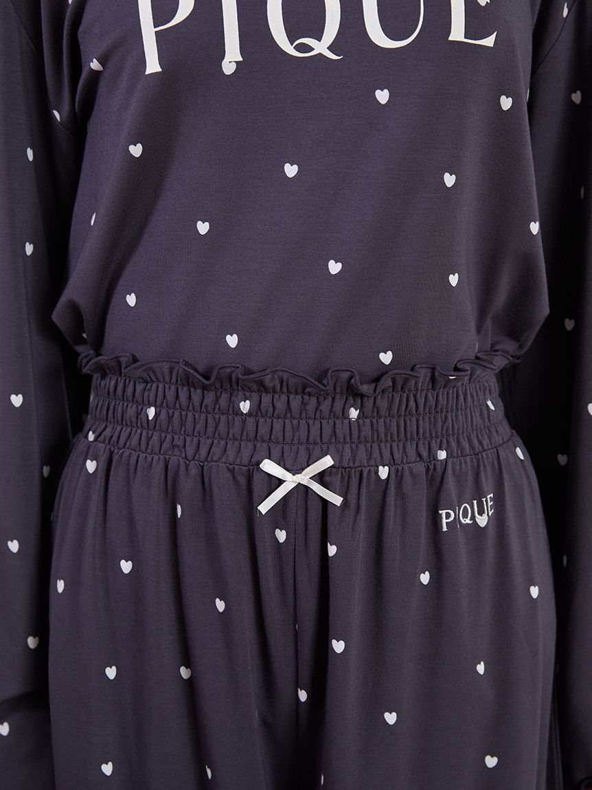 Cool-touch Heart Logo T-Shirt & Shorts Set