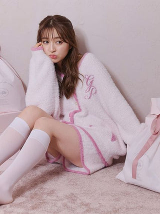 [HOLIDAY] Glittering Feather Cardigan & Shorts Set