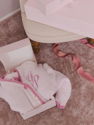 [HOLIDAY] Glittering Feather Cardigan & Shorts Set