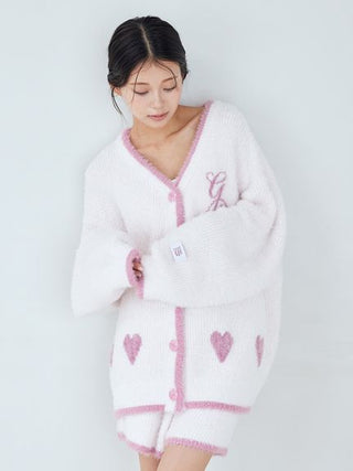 [HOLIDAY] Glittering Feather Cardigan & Shorts Set