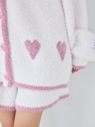 [HOLIDAY] Glittering Feather Cardigan & Shorts Set