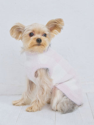[CAT&DOG] Checkered Pet Pullover