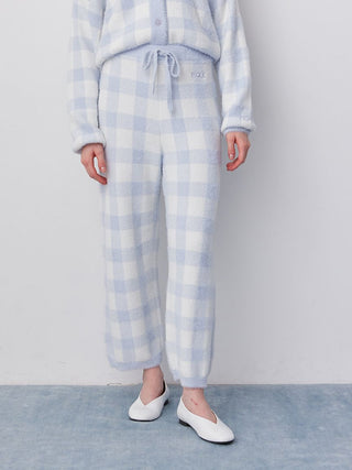 Checkered Cardigan & Long Pants Set