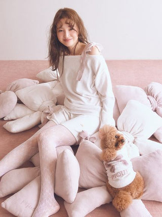 Airy Moco Ribbon Pullover & Shorts Set - view 38