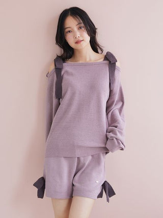 Airy Moco Ribbon Pullover & Shorts Set - view 31