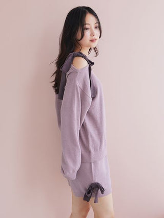 Airy Moco Ribbon Pullover & Shorts Set - view 28