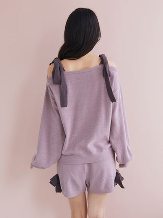 Airy Moco Ribbon Pullover & Shorts Set - view 26
