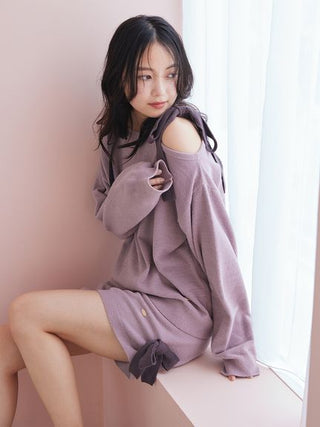 Airy Moco Ribbon Pullover & Shorts Set - view 15