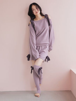 Airy Moco Ribbon Pullover & Shorts Set - view 14