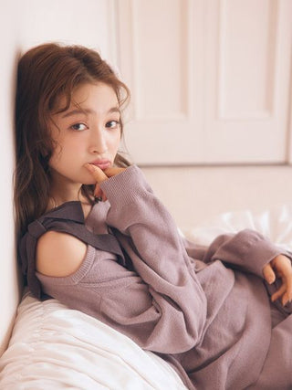 Airy Moco Ribbon Pullover & Shorts Set - view 3