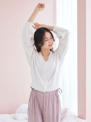 Airy Moco Ribbon Cardigan - view 4