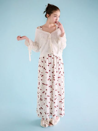 Cool Rayon Cherry Dress With Built-in Cup