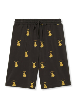 Men's Rayon Schnauzer Pattern Half Pants- Men's Loungewear Bottoms at Gelato Pique USA