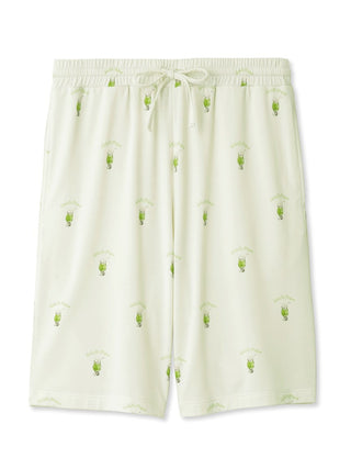 Cream Soda Mens Lounge Shorts, a comfy loungewear in Lime at Gelato Pique USA