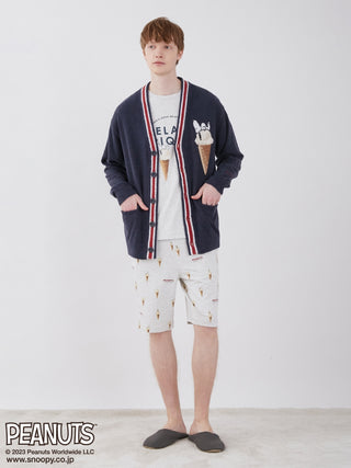 Gelato Pique and PEANUTS have collaborated to create a line of Loungewear Shorts for men, featuring print designs of gelato and peanuts for a cozy hangout vibe. Paired with Loungewear Pullover